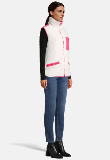 salzhaut - ÖSCHEN Damen körperbetont - Hamburg - Teddy - Weste - 5 - #farbe_offwhite