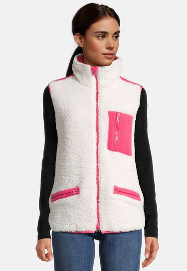 salzhaut - ÖSCHEN Damen körperbetont - Hamburg - Teddy - Weste - 1 - #farbe_offwhite