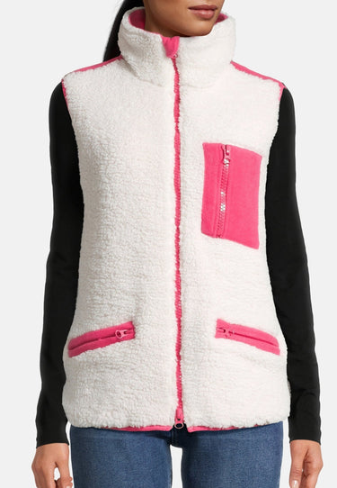 salzhaut - ÖSCHEN Damen körperbetont - Hamburg - Teddy - Weste - 3 - #farbe_offwhite