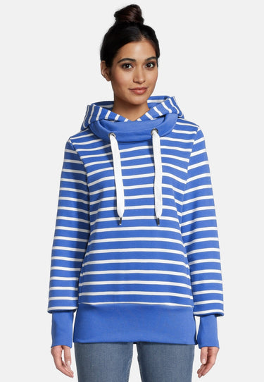 salzhaut - ÖWER Damen Leicht tailliert - Hoodie - Kapuzenpullover - Langarmshirt - 6 - #farbe_offwhite-sky