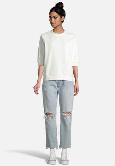 salzhaut - PADDENSTOHL Damen Oversized - Rundhals - Sweat - Sweatshirt - 3 - #farbe_offwhite