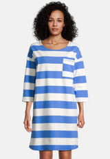 Salzhaut - PADDERWATSCH Damen normale Passform - Reduziert - ringel - Ringelkleid - 1 - #farbe_offwhite-sky