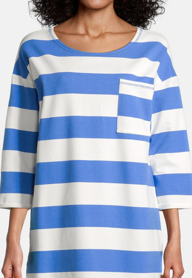 salzhaut - PADDERWATSCH Damen normale Passform - ringel - Ringelkleid - Sommerkleid - 3 - #farbe_offwhite-sky