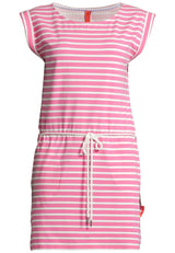 Salzhaut - PAPPNEES Damen normale Passform - Kleid - Reduziert - ringel - 2 - #farbe_offwhite-blossom