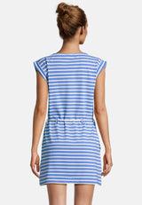 Salzhaut - PAPPNEES Damen normale Passform - Kleid - Reduziert - ringel - 9 - #farbe_offwhite-sky