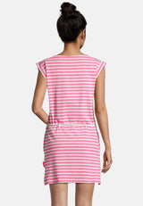 Salzhaut - PAPPNEES Damen normale Passform - Kleid - Reduziert - ringel - 4 - #farbe_offwhite-blossom