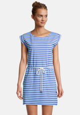 Salzhaut - PAPPNEES Damen normale Passform - Kleid - Reduziert - ringel - 6 - #farbe_offwhite-sky