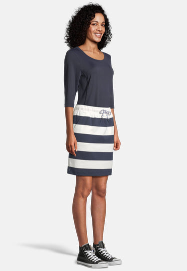 salzhaut - PASTÜRSCHE Damen normale Passform - Damen - ringel - Rock - 10 - #farbe_navy-offwhite