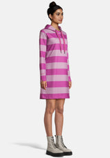 Salzhaut - RACK Damen Leicht tailliert - Colourblock - Hamburg - Hoodiekleid - 5 - #farbe_plum-flieder
