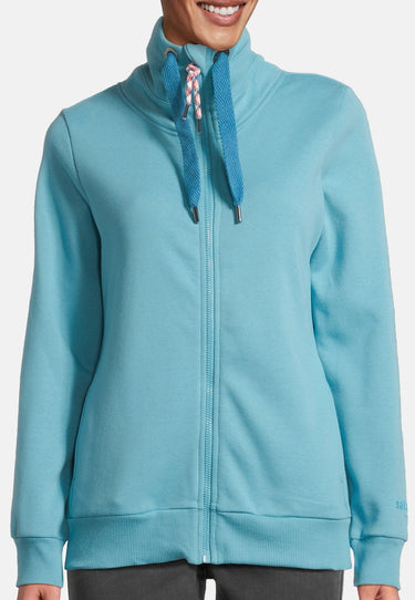 salzhaut - RACKELN Damen Leicht tailliert - Hamburg - Stehkragen - Sweatjacke - 3 - #farbe_reef