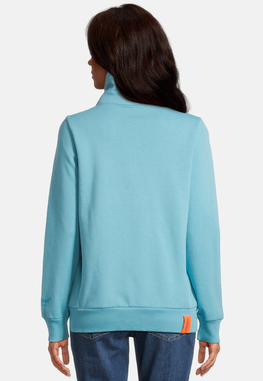 salzhaut - RACKELN - UNI Damen Leicht tailliert - Damen - Stehkragen - Sweatjacke - 4 - #farbe_reef
