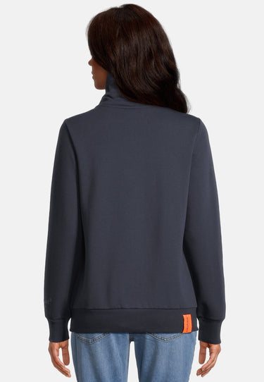 salzhaut - RACKELN - UNI Damen Leicht tailliert - Damen - Stehkragen - Sweatjacke - 14 - #farbe_navy
