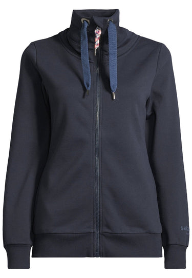 salzhaut - RACKELN - UNI Damen Leicht tailliert - Damen - Stehkragen - Sweatjacke - 12 - #farbe_navy