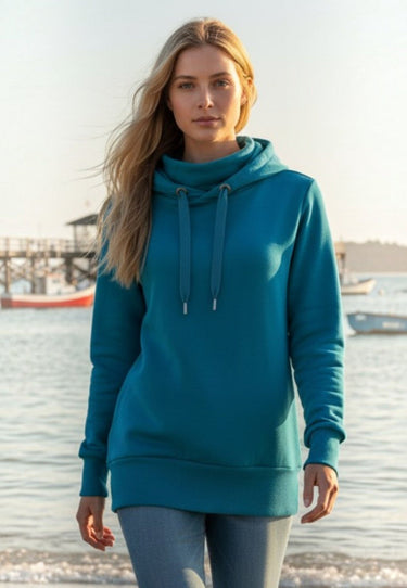 salzhaut - RAFSCH Damen Hoodie Leicht tailliert - adenauer & co - Anker - Basic - 1 - #farbe_Fjord