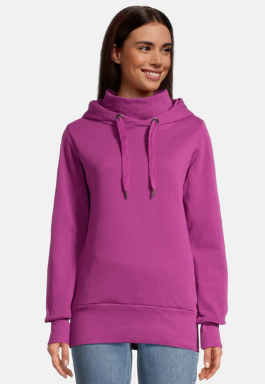 salzhaut - RAFSCH Damen Leicht tailliert - Hoodie - Kapuzenpullover - Langarmshirt - 6 - #farbe_plum