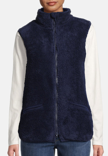 salzhaut - RAMENTEN Damen normale Passform - Hamburg - Teddy - Weste - 3 - #farbe_navy
