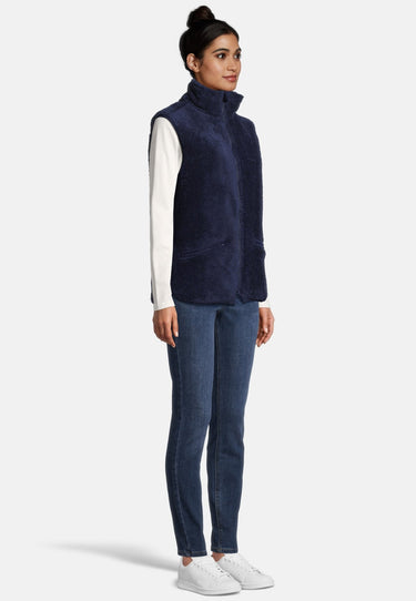 salzhaut - RAMENTEN Damen normale Passform - Hamburg - Teddy - Weste - 5 - #farbe_navy