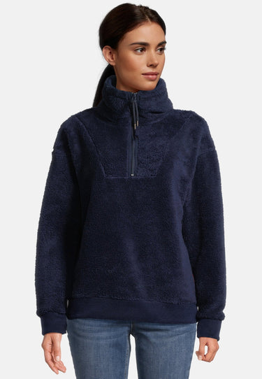 salzhaut - RAMMDÖSIG Damen Oversized - Hamburg - Teddy - Troyer - 6 - #farbe_navy