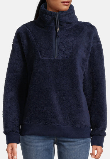 salzhaut - RAMMDÖSIG Damen Oversized - Hamburg - Teddy - Troyer - 8 - #farbe_navy