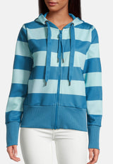 Salzhaut - RECKSCHETER Damen Leicht tailliert - Hamburg - Hoodiejacke - Reduziert - 8 - #farbe_fjord-aqua