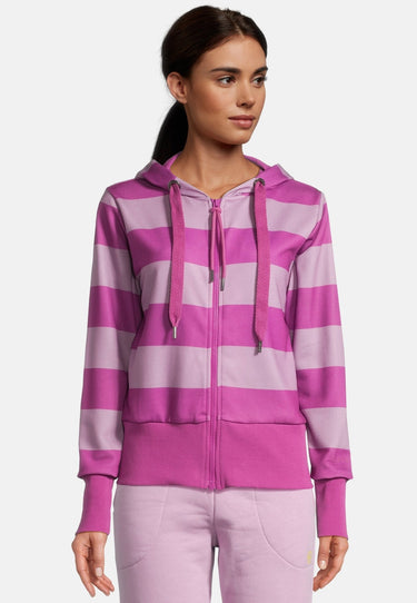 salzhaut - RECKSCHETER Damen Leicht tailliert - Hamburg - Hoodiejacke - Sweatjacke - 1 - #farbe_plum-flieder