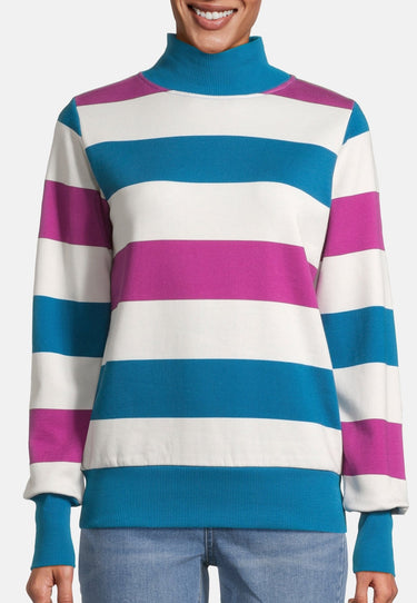 salzhaut - REDD Damen Oversized - Hamburg - Stehkragen - Turtleneck - 8 - #farbe_offwhite-plum-fjord