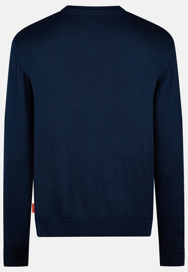 salzhaut - REEP Unisex Merinowollpullover - adenauer & co - Anker - Basic - 7 - #farbe_Navy