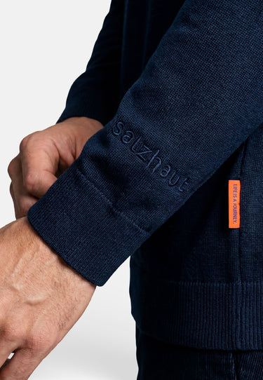 salzhaut - REEP Unisex Merinowollpullover - adenauer & co - Anker - Basic - 6 - #farbe_Navy