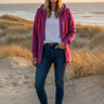 salzhaut - REFFEN Damen Sweatjacke Leicht tailliert - adenauer & co - Anker - Basic - 1 - #farbe_Plum