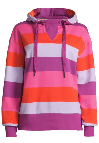 salzhaut - RISCH Damen Hoodie normale Passform - adenauer & co - Anker - Basic - 2 - #farbe_Plum-Fiesta-Flieder-Pink