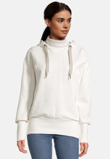 salzhaut - RÖÄEN Damen Leicht tailliert - Hamburg - Hoodie - Stehkragen - 6 - #farbe_offwhite