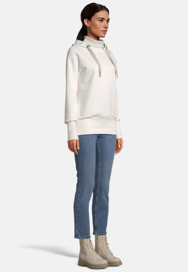 salzhaut - RÖÄEN Damen Leicht tailliert - Hamburg - Hoodie - Stehkragen - 10 - #farbe_offwhite