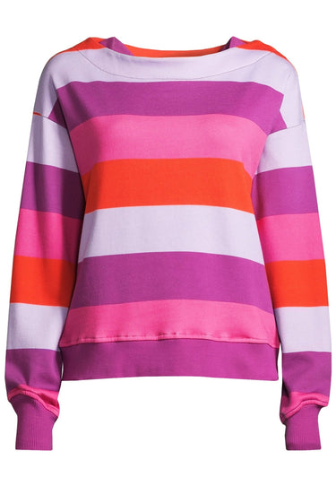 salzhaut - RODDENBIETER Damen normale Passform - Boatneck - Hamburg - Sweatshirt - 2 - #farbe_plum-fiesta-flieder-pink