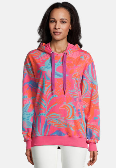 salzhaut - RÖDELMORS Damen Oversized - Hoodie - Kapuzenpullover - Langarmshirt - 1 - #farbe_pink