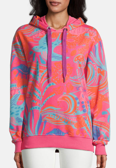 salzhaut - RÖDELMORS Damen Oversized - Hoodie - Kapuzenpullover - Langarmshirt - 3 - #farbe_pink