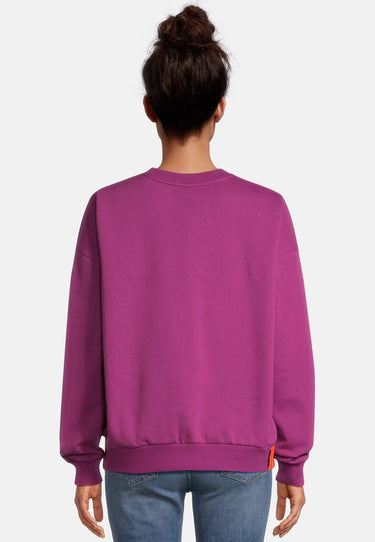 salzhaut - SAACHT Damen Oversized - Frontprint - Hamburg - Sweatshirt - 4 - #farbe_plum