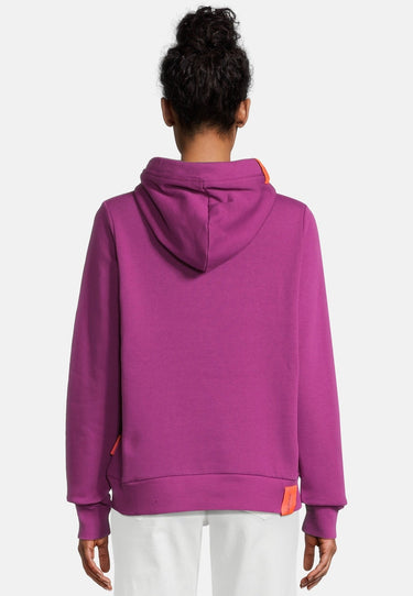 salzhaut - SABBELBUDE Damen Oversized - Hoodie - Kapuzenpullover - Langarmshirt - 4 - #farbe_plum