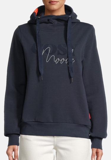 salzhaut - SABBELBUDE Damen Oversized - Hoodie - Kapuzenpullover - Langarmshirt - 8 - #farbe_navy