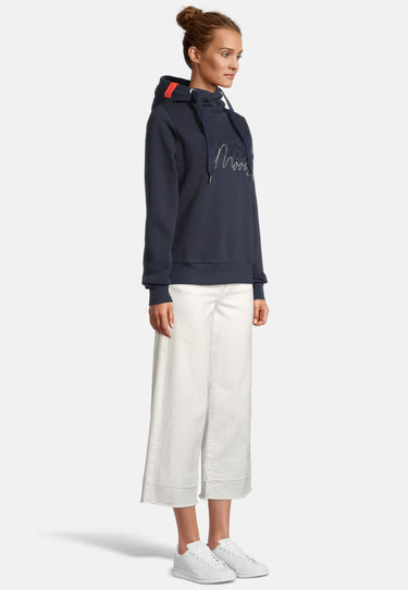 salzhaut - SABBELBUDE Damen Oversized - Hoodie - Kapuzenpullover - Langarmshirt - 10 - #farbe_navy