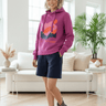 salzhaut - SABBELTRIENE Damen Hoodie hinten länger - adenauer & co - Anker - Basic - 1 - #farbe_Plum