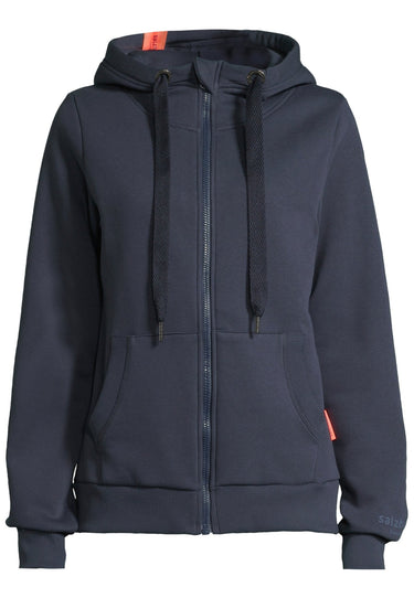 salzhaut - SACKKOKEN Damen Leicht tailliert - Backprint - Hamburg - Hoodiejacke - 2 - #farbe_navy