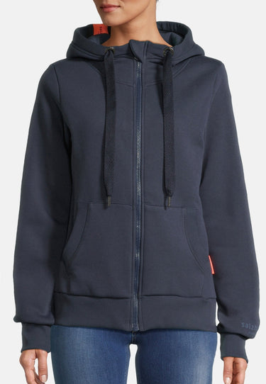 salzhaut - SACKKOKEN Damen Leicht tailliert - Backprint - Hamburg - Hoodiejacke - 3 - #farbe_navy