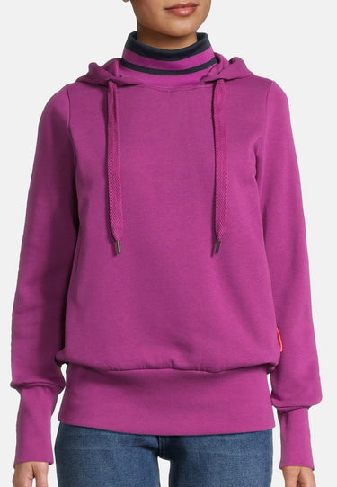 salzhaut - SÄLWE Damen normale Passform - Hoodie - Kapuzenpullover - Langarmshirt - 3 - #farbe_plum