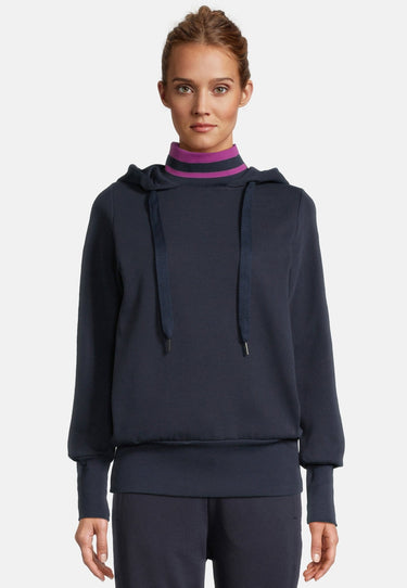 salzhaut - SÄLWE Damen normale Passform - Hoodie - Kapuzenpullover - Langarmshirt - 6 - #farbe_navy