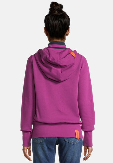 salzhaut - SÄLWE Damen normale Passform - Hoodie - Kapuzenpullover - Langarmshirt - 4 - #farbe_plum