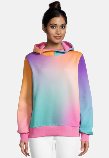 salzhaut - SCHALLN Damen Relaxed-Fit - Hoodie - Kapuzenpullover - Langarmshirt - 1 - #farbe_multicolor-verlauf