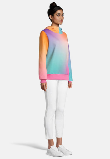 salzhaut - SCHALLN Damen Relaxed-Fit - Hoodie - Kapuzenpullover - Langarmshirt - 5 - #farbe_multicolor-verlauf