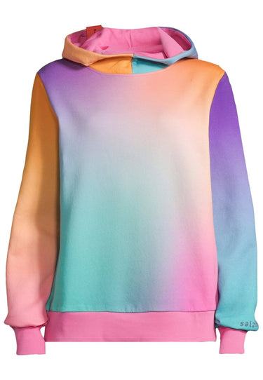 salzhaut - SCHALLN Damen Relaxed-Fit - Hoodie - Kapuzenpullover - Langarmshirt - 2 - #farbe_multicolor-verlauf