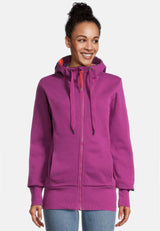 Salzhaut - SCHANDARM Damen Leicht tailliert - Hamburg - Hoodiejacke - Reduziert - 3 - #farbe_plum