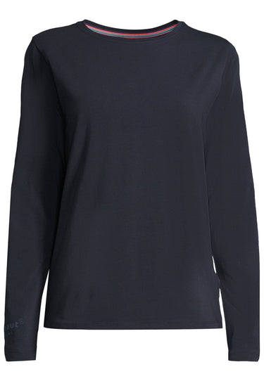 salzhaut - SCHATEKE Damen normale Passform - Frontprint - Hamburg - Langarmshirt - 7 - #farbe_navy